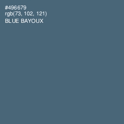 #496679 - Blue Bayoux Color Image